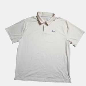 Under Armour Pinstripes The Performance Polo Golf Shirt Loose Fit 2XL‎ Athletic